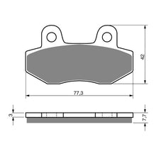BRAKE PADS GOLDFREN SINTERED SPORTS GF011 - S3 ( PH27 )