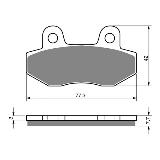 BRAKE PADS GOLDFREN SINTERED SPORTS GF011 - S3 ( PH27 )