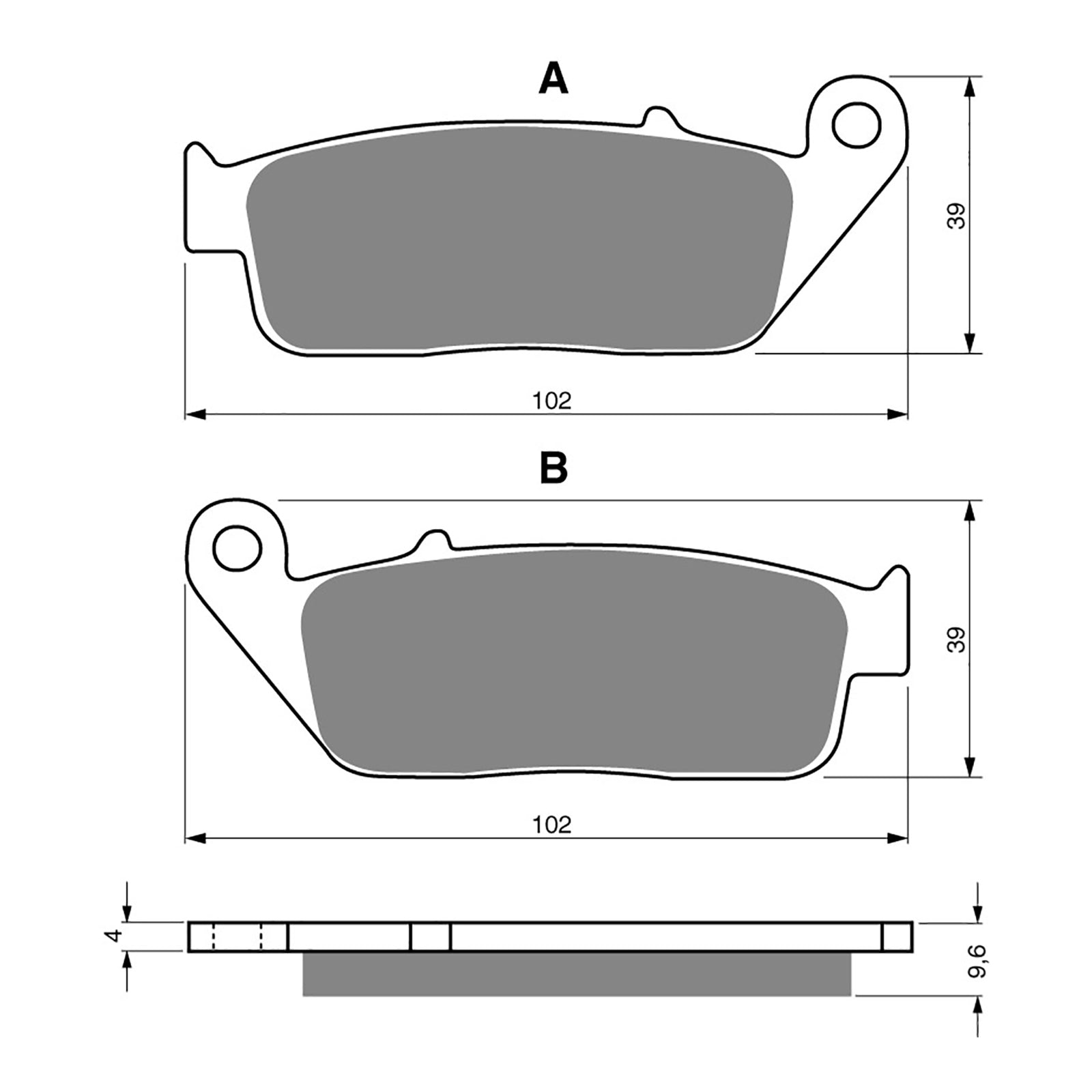 BRAKE PADS GOLDFREN SINTERED SPORTS GF014 - S3 ( PH48 )