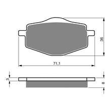 BRAKE PADS GOLDFREN OFFROAD RACING GF018 - K5 ( PR31 )