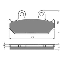 BRAKE PADS GOLDFREN SINTERED SPORTS GF024 - S3 ( PH41 )