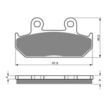 BRAKE PADS GOLDFREN SINTERED SPORTS GF024 - S3 ( PH41 )