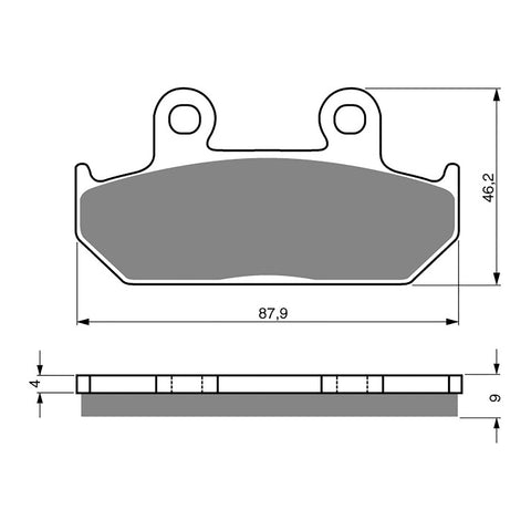 BRAKE PADS GOLDFREN SINTERED SPORTS GF024 - S3 ( PH41 )