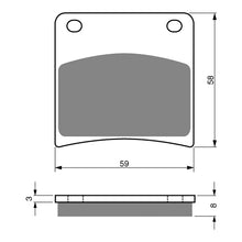 BRAKE PADS GOLDFREN SINTERED SPORTS GF027 - S3 ( PH51 )