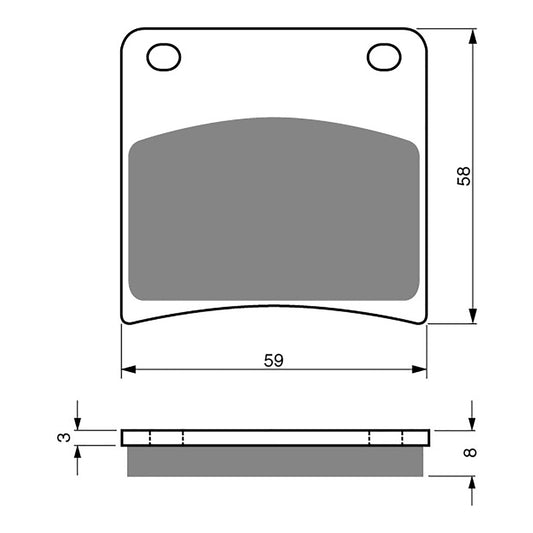 BRAKE PADS GOLDFREN SINTERED SPORTS GF027 - S3 ( PH51 )