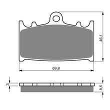 BRAKE PADS GOLDFREN SINTERED SPORTS GF032 - S3 ( PH53 )
