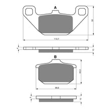 BRAKE PADS GOLDFREN SINTERED SPORTS GF037 - S3 ( PH26 )