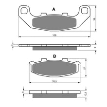 BRAKE PADS GOLDFREN SINTERED SPORTS GF044 - S3 ( PH60 )