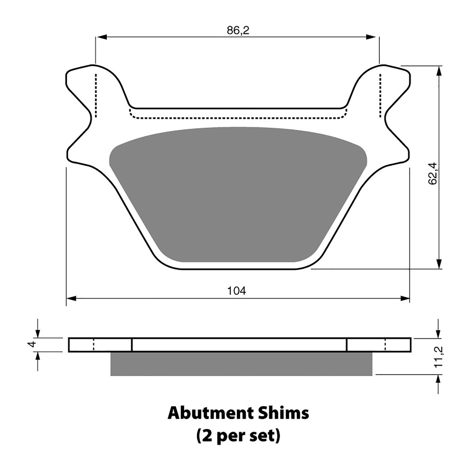 BRAKE PADS GOLDFREN SINTERED SPORTS GF056 - S3 ( PH156 )