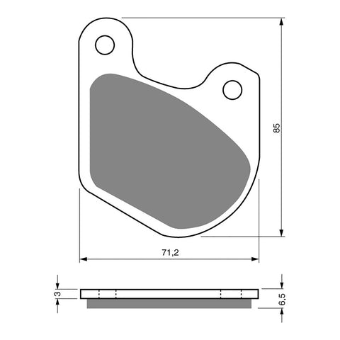 BRAKE PADS GOLDFREN SINTERED SPORTS GF062 - S3 ( PH72 )
