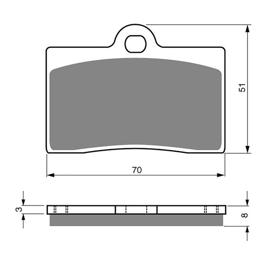 BRAKE PADS GOLDFREN SINTERED SPORTS GF064 - S3 ( PH66 )