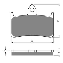 BRAKE PADS GOLDFREN SINTERED SPORTS GF069 - S3 ( PH62 )