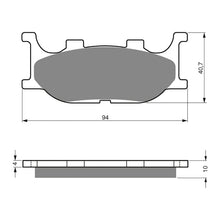 BRAKE PADS GOLDFREN SINTERED SPORTS GF099 - S3 ( PH155 )