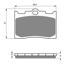 BRAKE PADS GOLDFREN SINTERED SPORTS GF132 - S3 ( PH275 )
