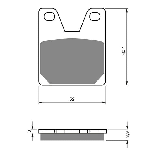 BRAKE PADS GOLDFREN SINTERED SPORTS GF169 - S3 ( PH254 )