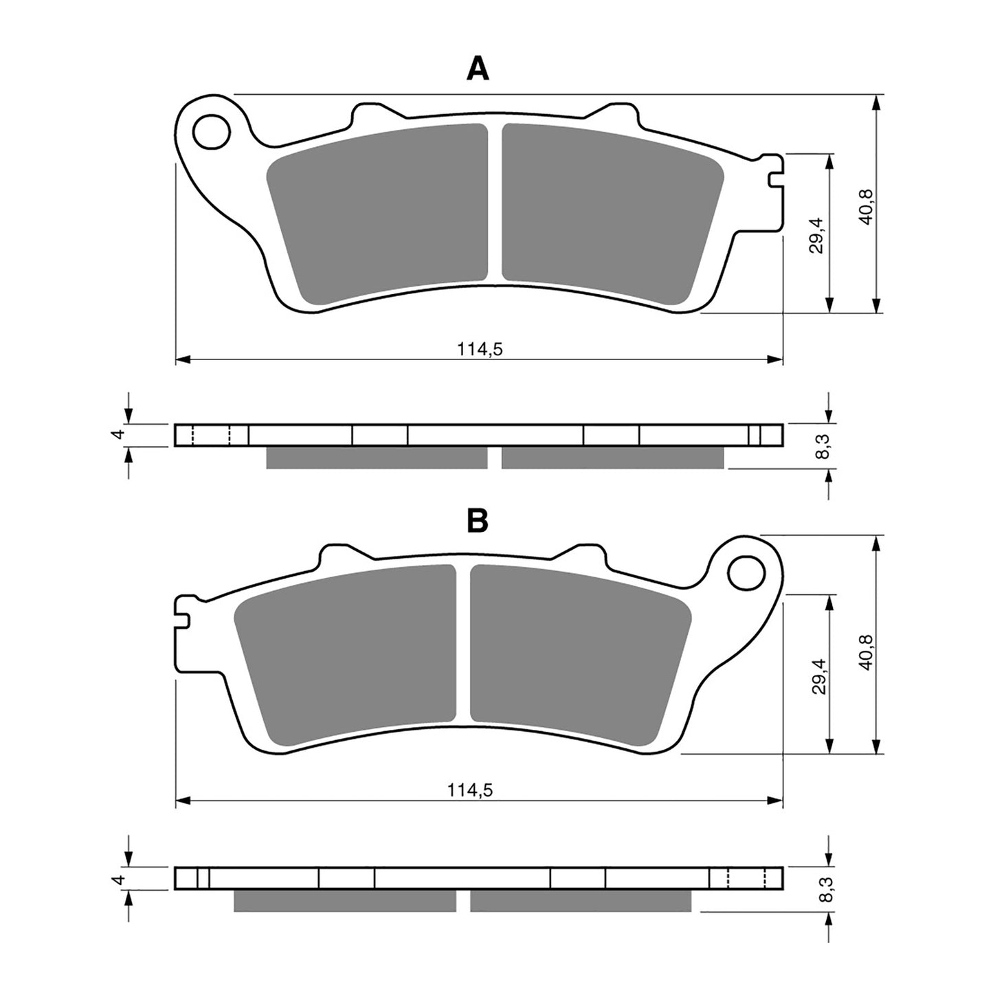 BRAKE PADS GOLDFREN SINTERED SPORTS GF178 - S3 ( PH247 )