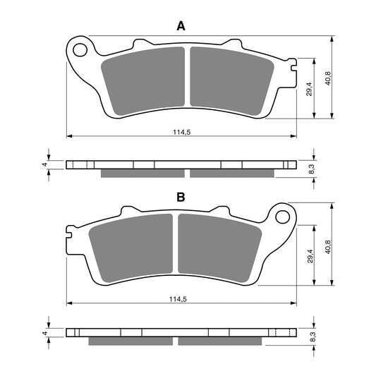 BRAKE PADS GOLDFREN SINTERED SPORTS GF178 - S3 ( PH247 )