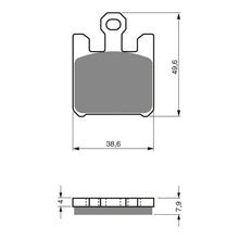 BRAKE PADS GOLDFREN SINTERED SPORTS GF200 - S3 ( PH328 )