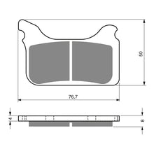 BRAKE PADS GOLDFREN SINTERED SPORTS GF231 - S3 ( PH350 )