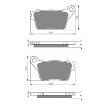 BRAKE PADS GOLDFREN SINTERED SPORTS GF242 - S3 ( PH381 )