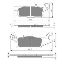 BRAKE PADS GOLDFREN OFFROAD RACING GF252 - K5 ( PR385 )