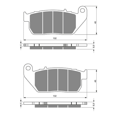 BRAKE PADS GOLDFREN SINTERED SPORTS GF272 - S3 ( PH336 )