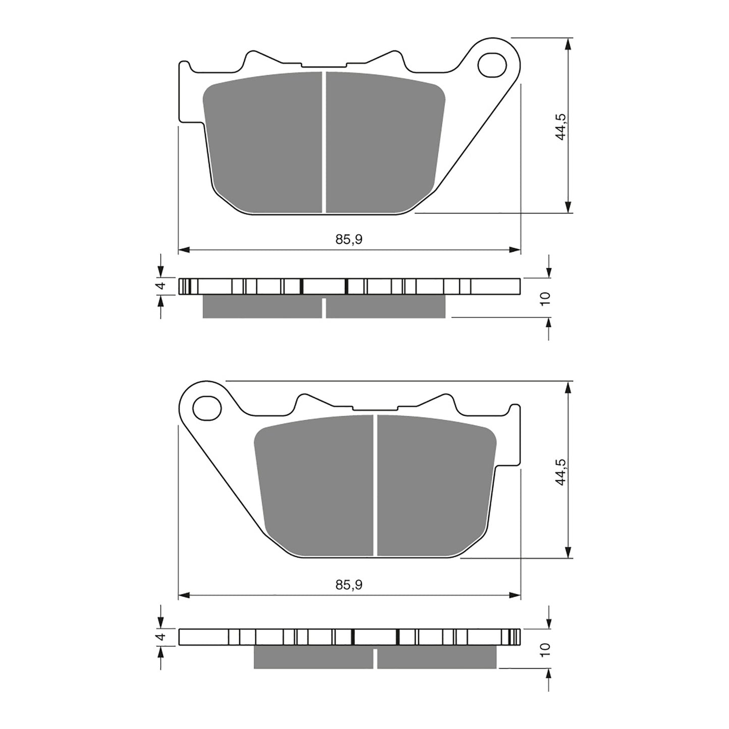 BRAKE PADS GOLDFREN SINTERED SPORTS GF274 - S3 ( PH339 )