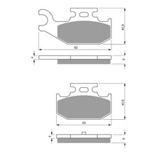 BRAKE PADS GOLDFREN OFFROAD RACING GF295 - K5 ( PR372 )