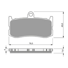 BRAKE PADS GOLDFREN SINTERED SPORTS GF296 - S3 ( PH424 )