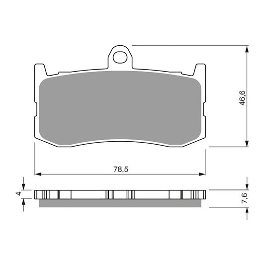 BRAKE PADS GOLDFREN SINTERED SPORTS GF296 - S3 ( PH424 )