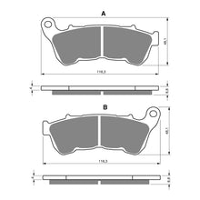 BRAKE PADS GOLDFREN SINTERED SPORTS GF359 - S3 ( P468 )