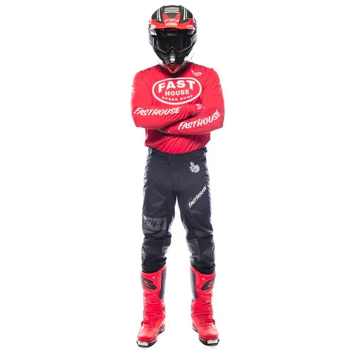 FastHouse Grindhouse Air-Cooled Ramble LS Jersey - Red