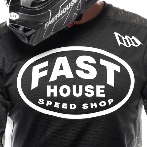 FastHouse Grindhouse Air-Cooled Ramble LS Jersey - Black/Gray