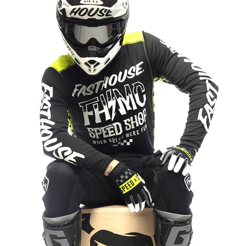 FastHouse Grindhouse Brute Jersey - Black/High-Viz