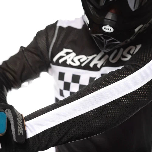 FastHouse Youth Grindhouse Waypoint Jersey - Black/White