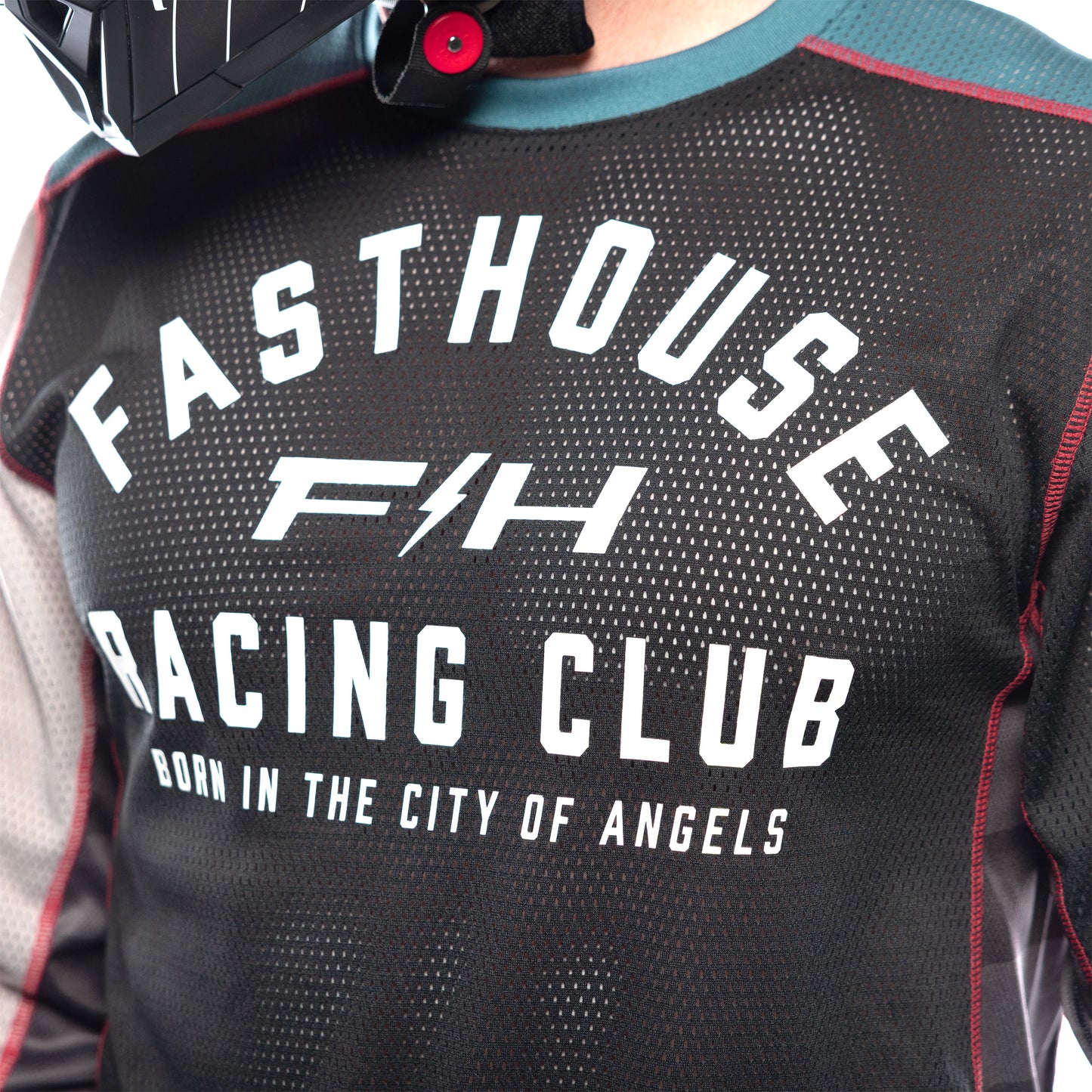 FastHouse Grindhouse Air-Cooled Club Jersey - Black/Teal