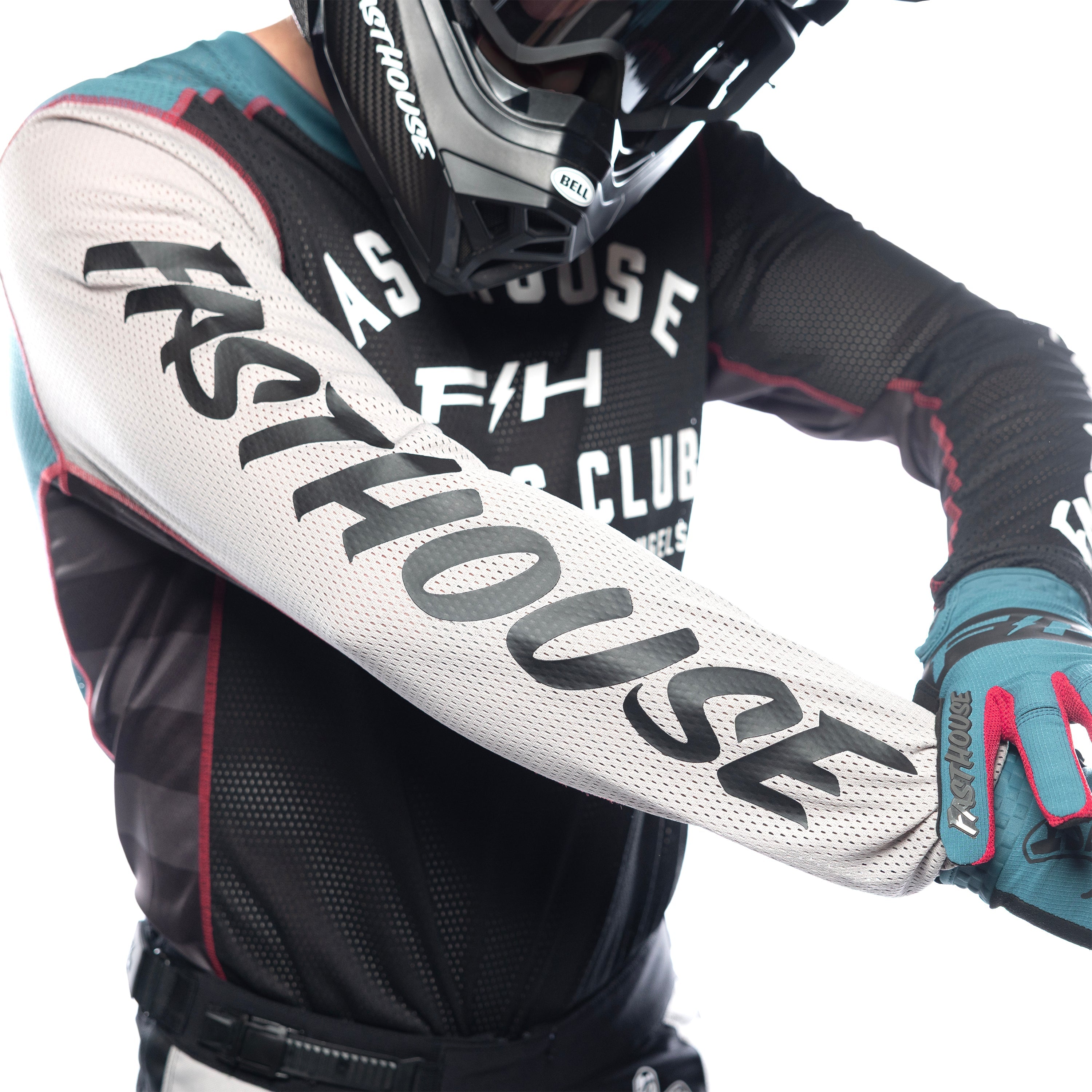 FastHouse Grindhouse Air-Cooled Club Jersey - Black/Teal