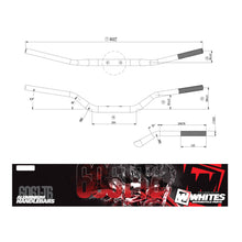 Whites Handlebars Alloy 6061 Taper 1-1/8