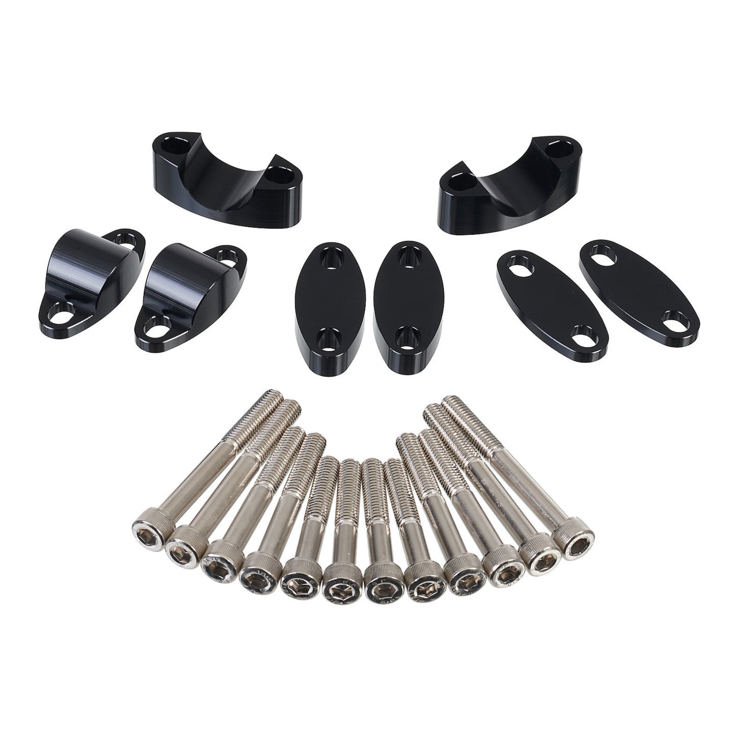 Whites Handlebar Mount 1-1/8 Riser Adaptor Black