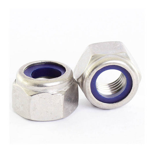 Whites Nut Nyloc Low Profile - 8 x 1.25mm (50 Pack)