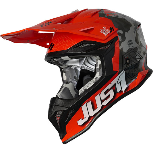 J39 Kinetic Grey Camo Fluro Orange Gloss XXL