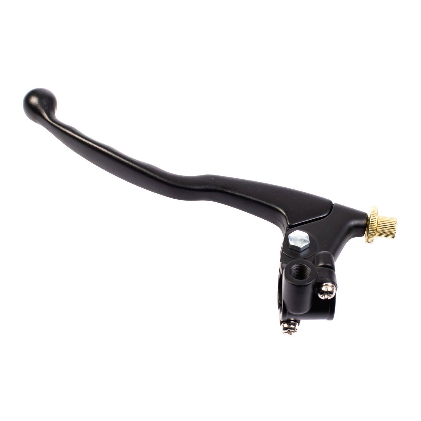 Whites Clutch Lever Assembly - Black, with Mirror Mount