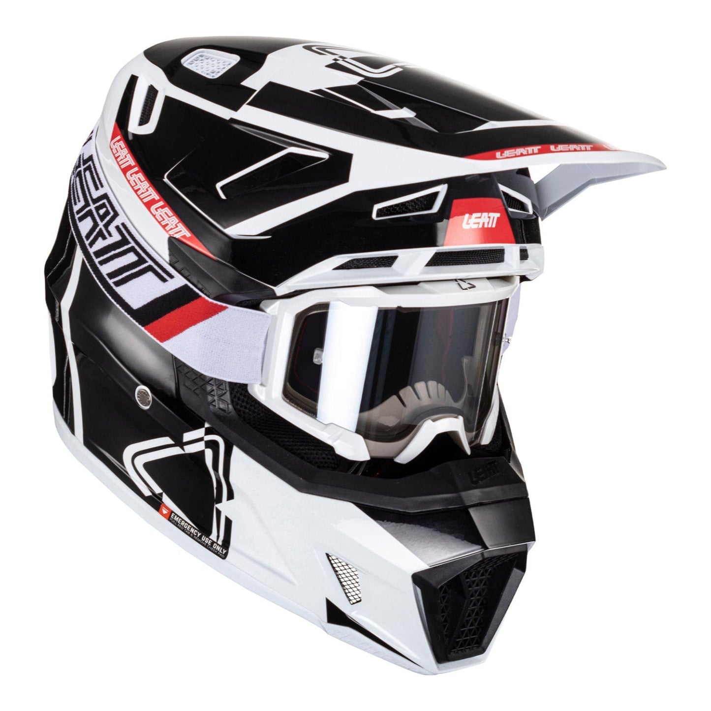 Leatt 2024 7.5 Helmet & Goggle Kit - Black / White