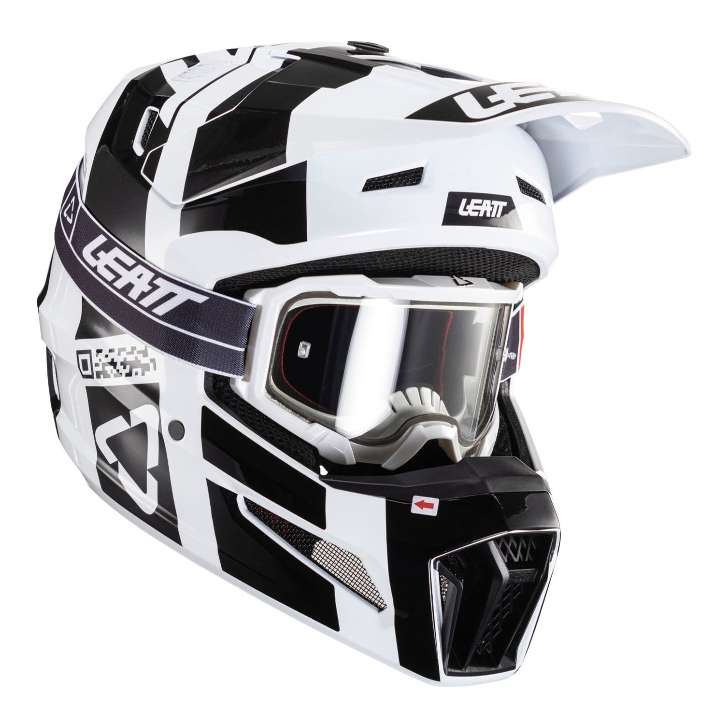 Leatt 2024 3.5 Helmet & Goggle Kit - Black / White