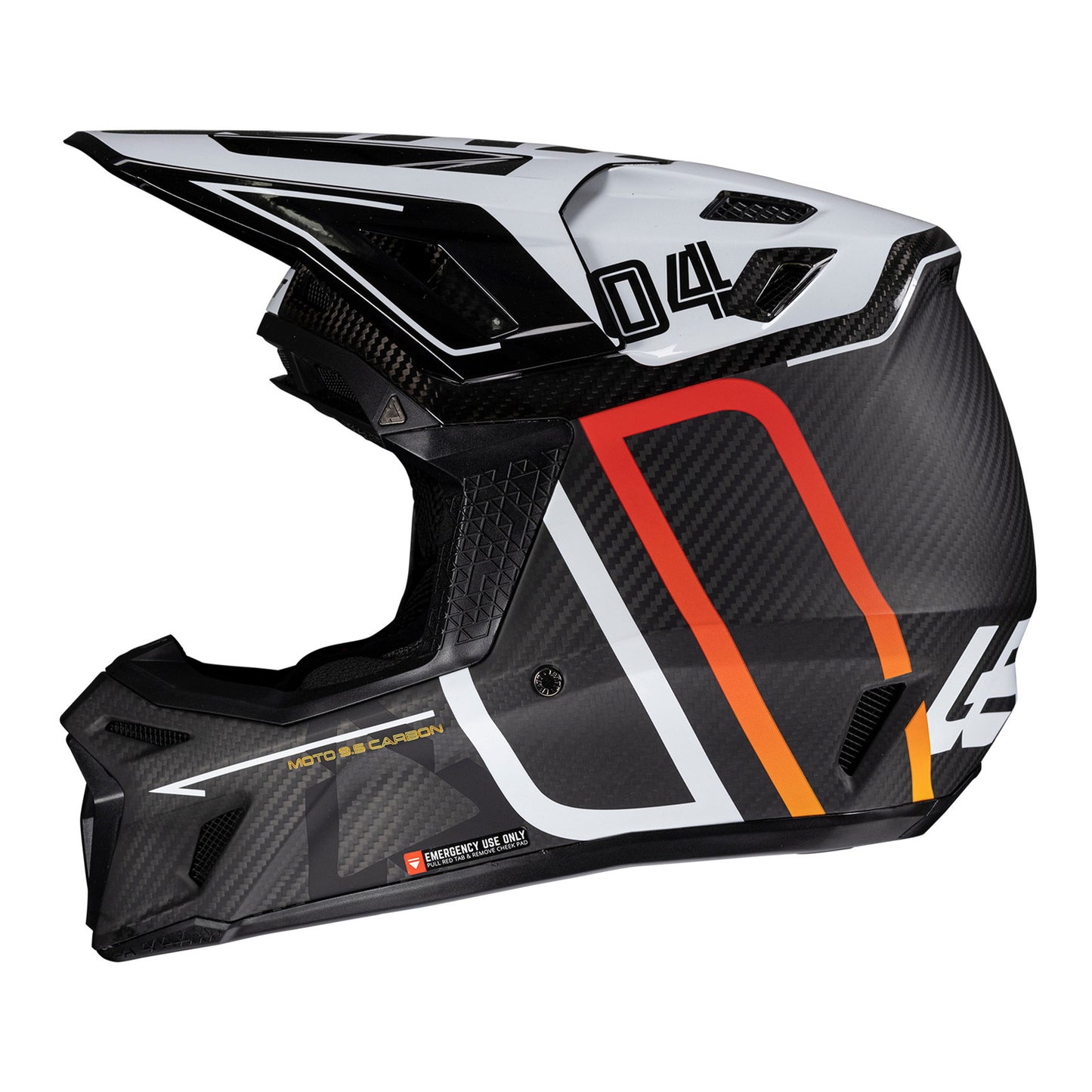 Leatt 2025 9.5 Helmet Kit - Carbon / White
