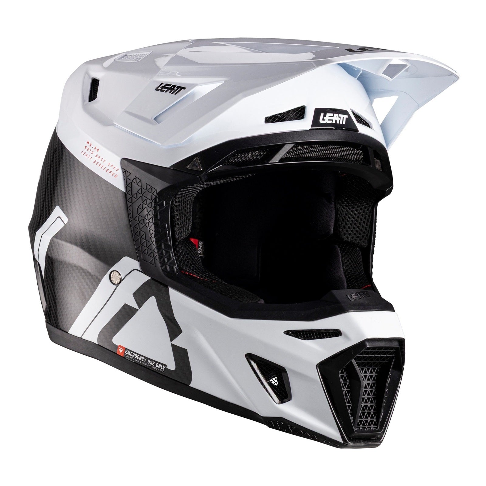 Leatt 2026 9.5 Helmet Kit - Carbon / White