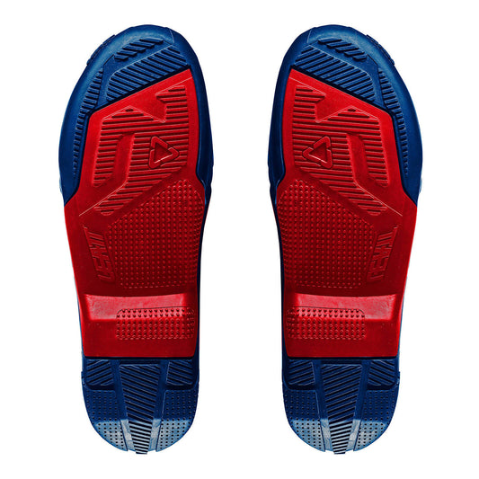 Leatt 4.5/5.5 Boot Outer Sole - Blue / Red [Pair]