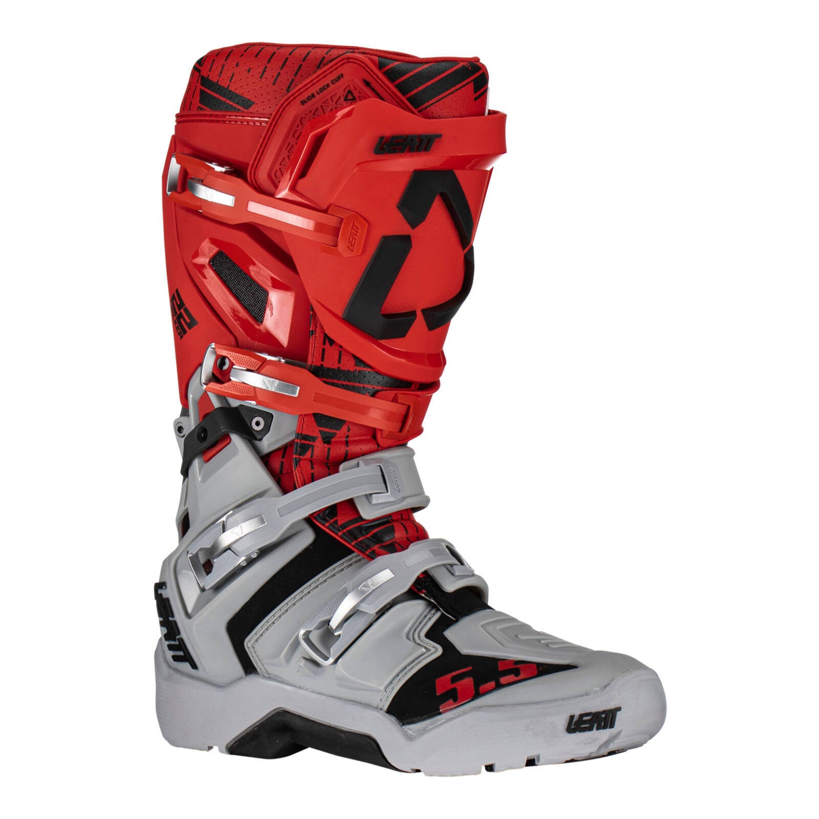 Leatt 5.5 FlexLock Enduro Boots - Red / Grey