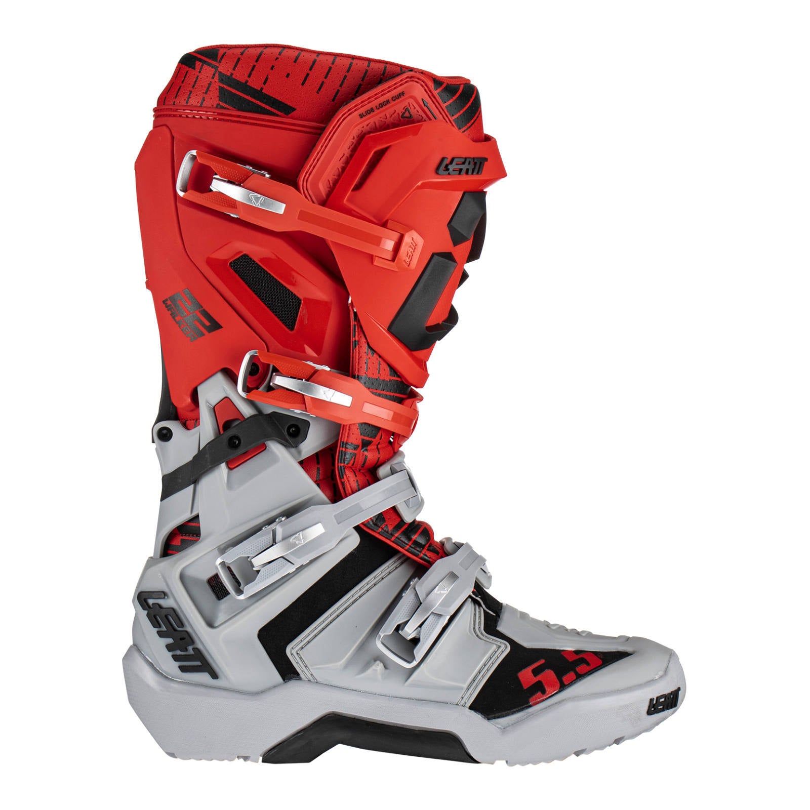 Leatt 5.5 FlexLock Enduro Boots - Red / Grey