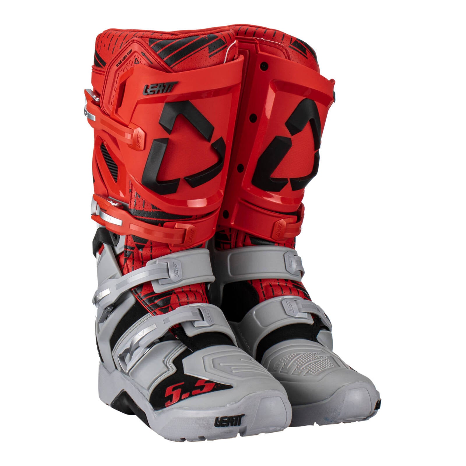 Leatt 5.5 FlexLock Enduro Boots - Red / Grey
